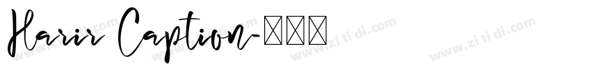 Harir Caption字体转换